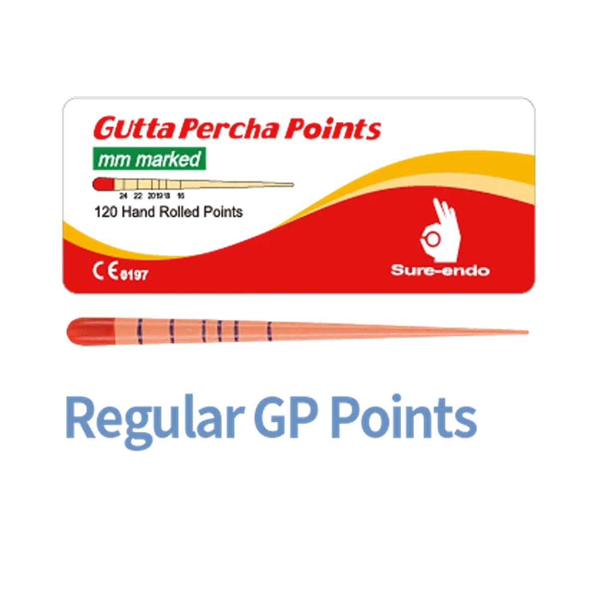 Cono Gutapercha N°45 Milimetrado 4% - SURE-ENDO