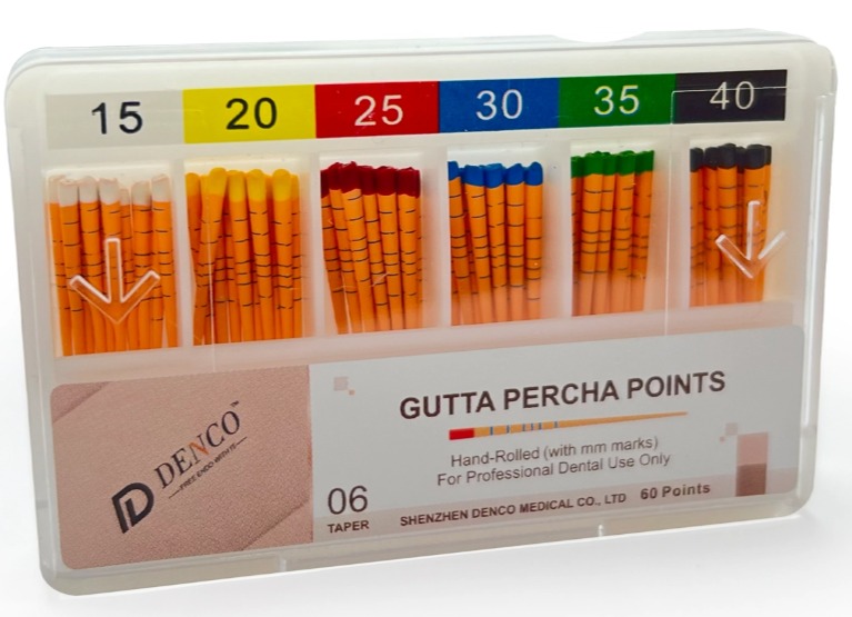 Conos de Gutapercha Milimetrados 04% - DENCO