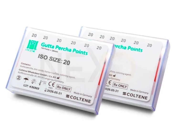 Conos de Gutta-Percha C/100 - HYGENIC