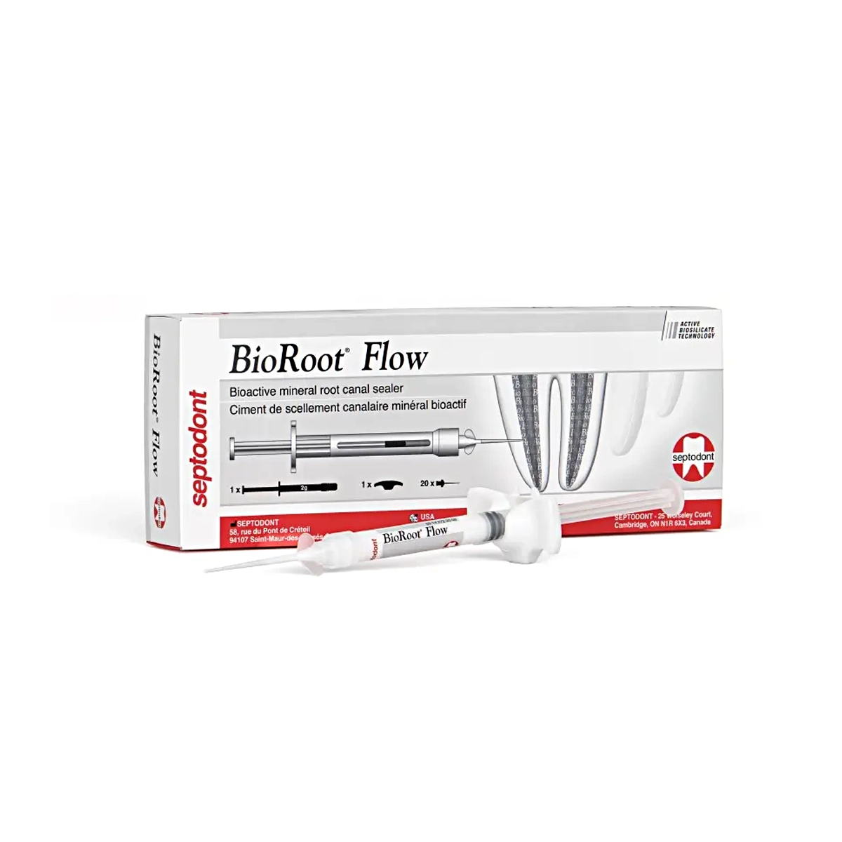 BioRoot Flow Jeringa +20 Puntas Intraorales - SEPTODONT