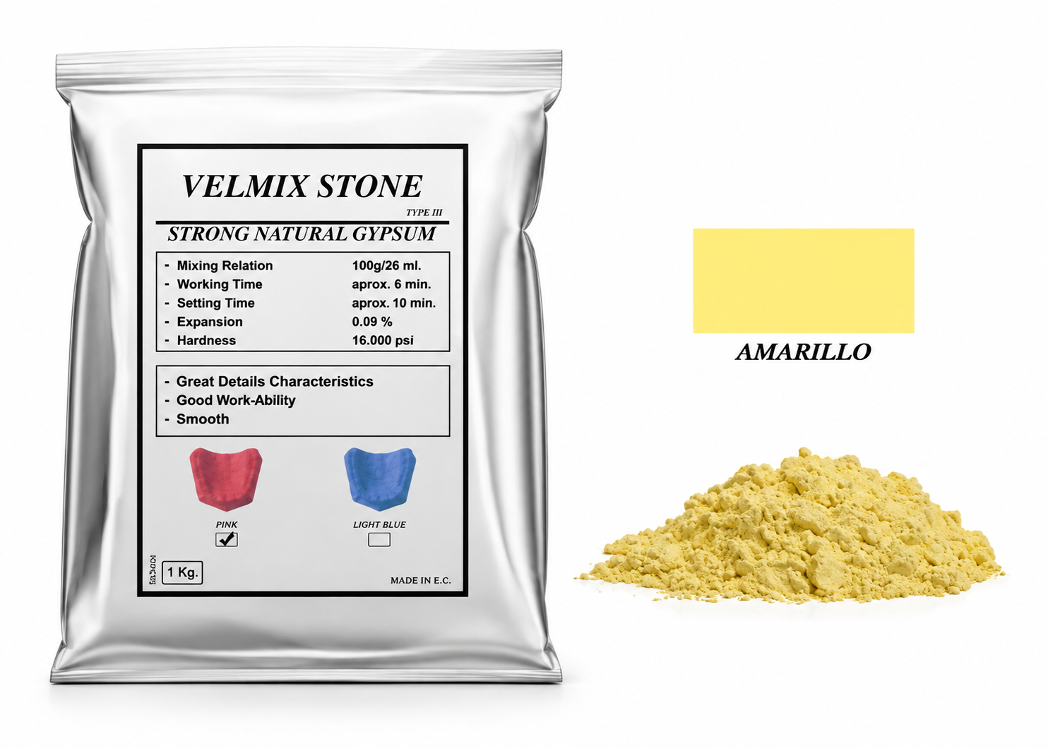 Yeso Piedra 1 Kilo - VELMIX