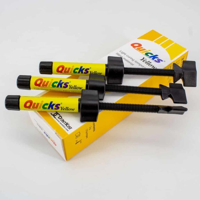 Resina Provisional Quicks 3 Jeringas de 3 gr c/u - DENTKIST