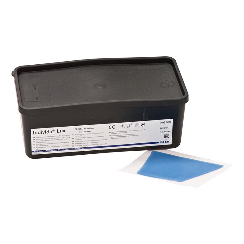 Cubeta Individo Lux Azul Opaco Inferior F/C 50 uds — VOCO