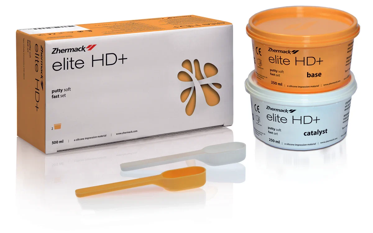 Silicona Adición Pesada Elite HD+ Putty Normal 2x250 ml - DENTSPLY