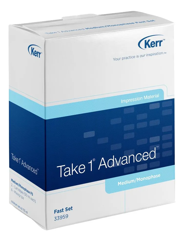 Silicona Adición Take 1 Advanced Medium Monofásica 2x50ml - KERR