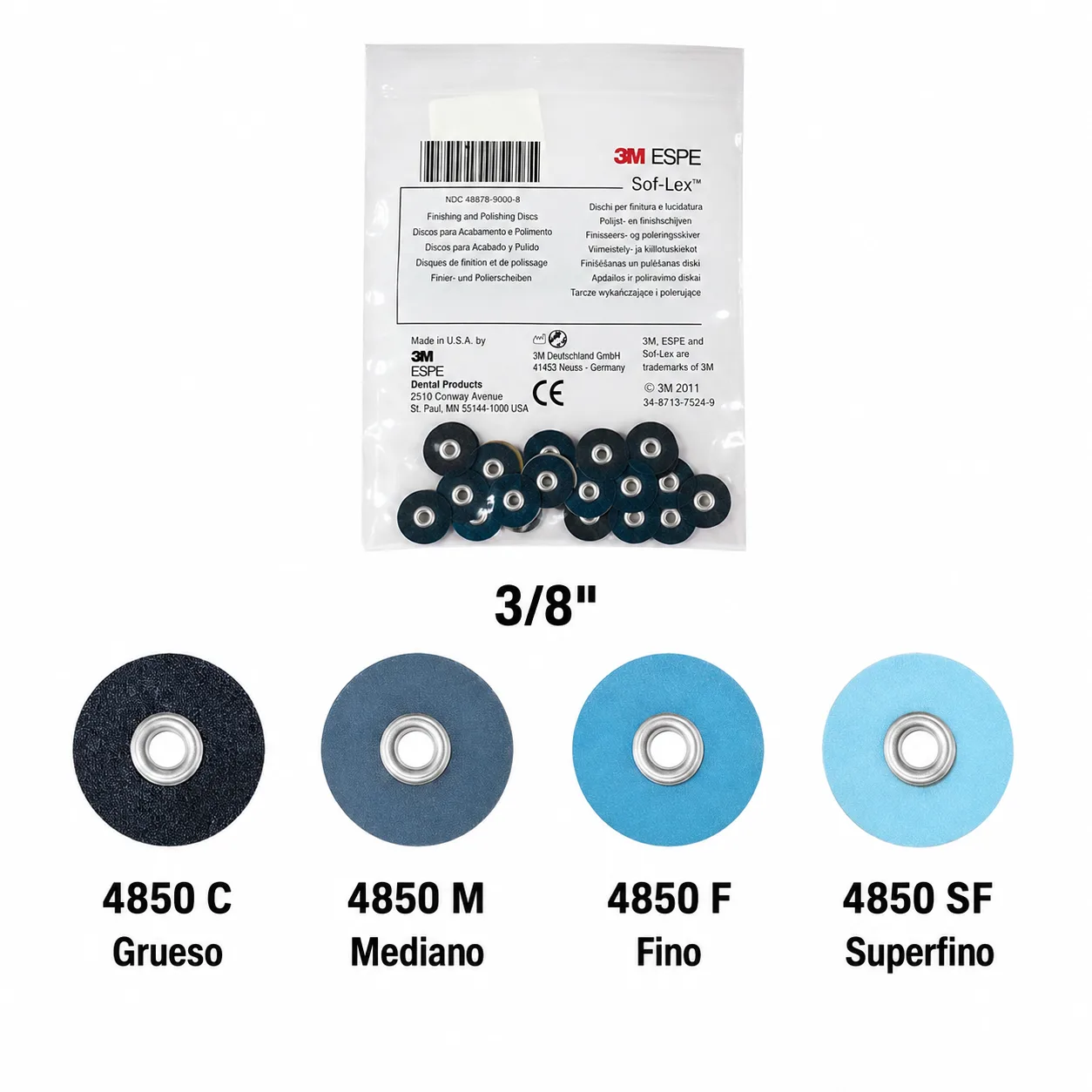Disco Sof - LEX 3/8" 30 uds - SOLVENTUM