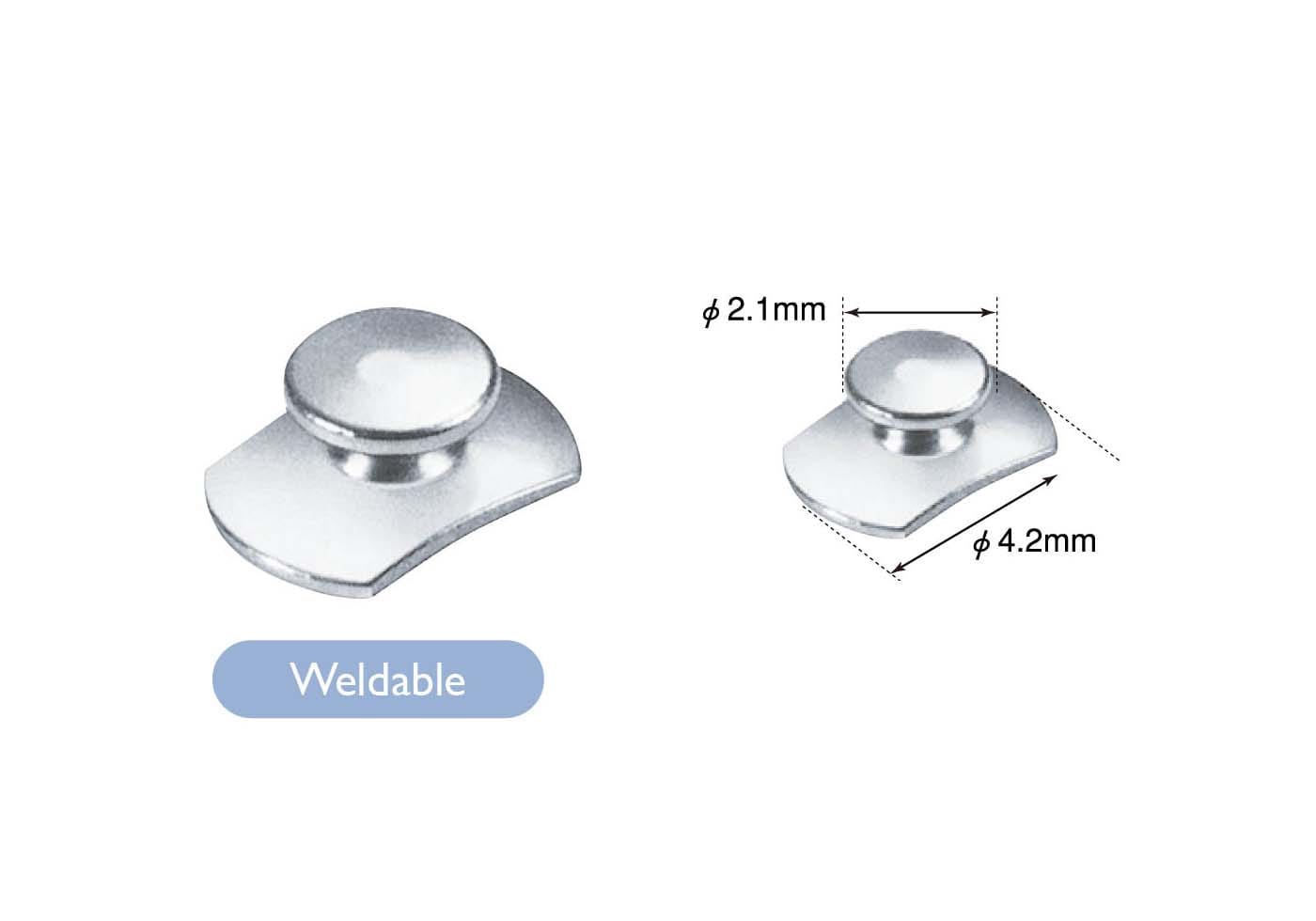 Botón Weldable Lingual Button-Flat x 30 uds - ORTHOORGANIZERS