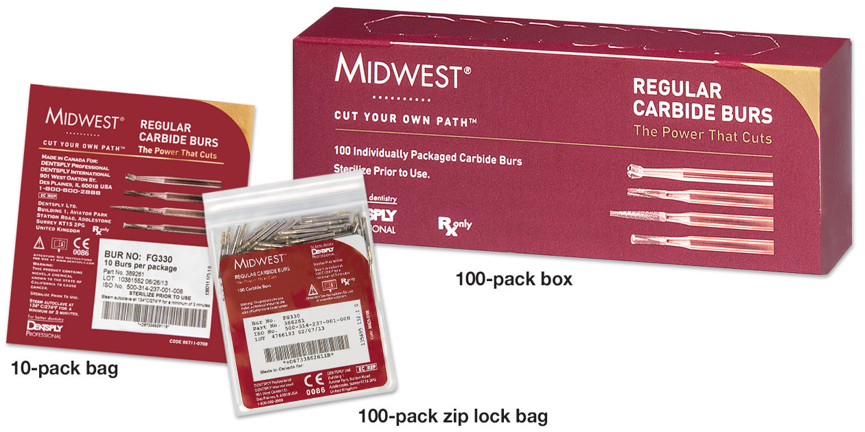 Fresa Midwest Carbide Alta Velocidad Redonda 2.1 – DENTSPLY