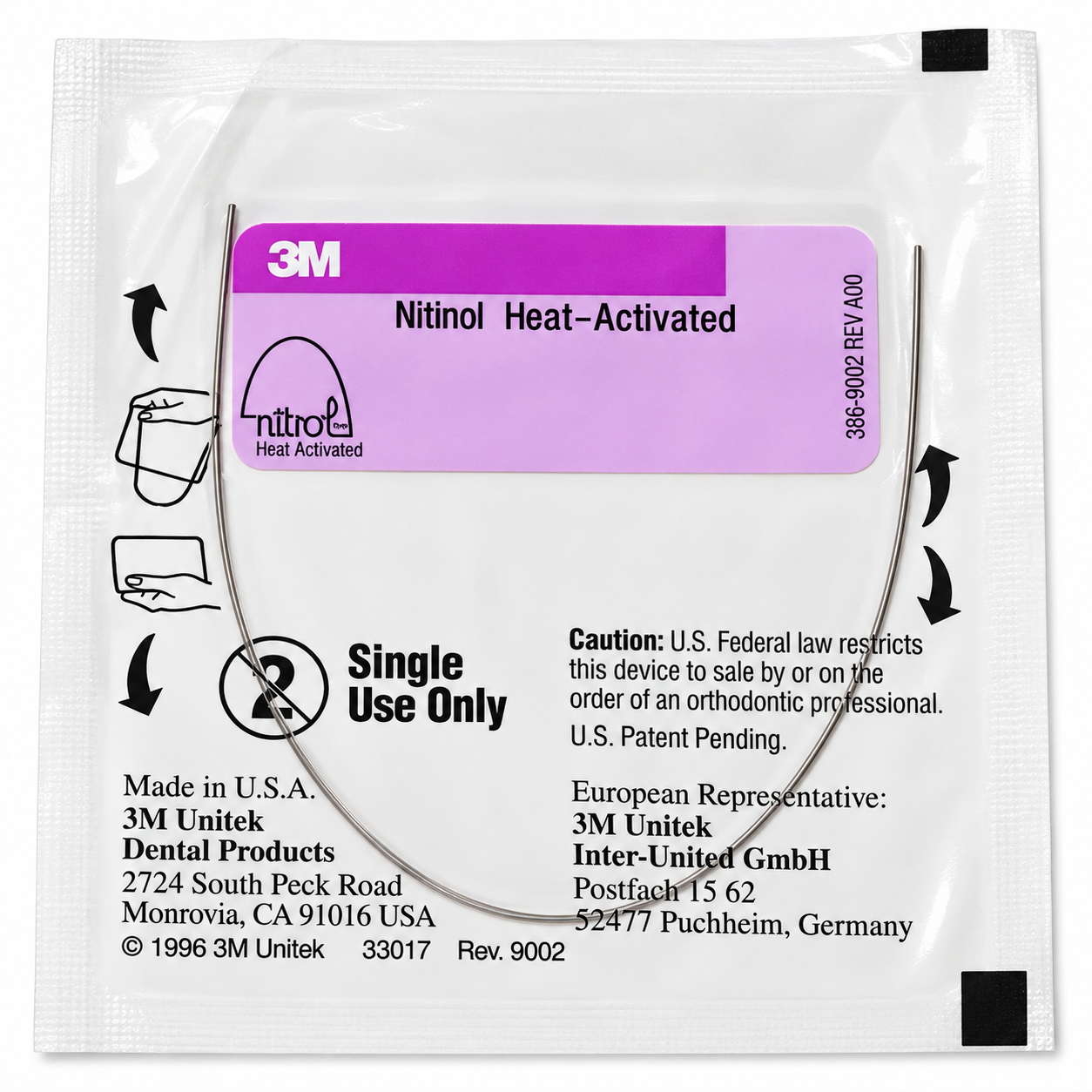 Arco NiTi Termoactivado OrthoForm III 0.016 Inferior – SOLVENTUM