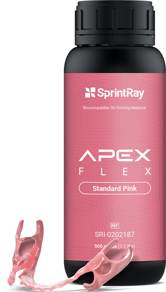 SprintRay Apex Flex Partial Base Light Pink 500 g - SPRINTRAY