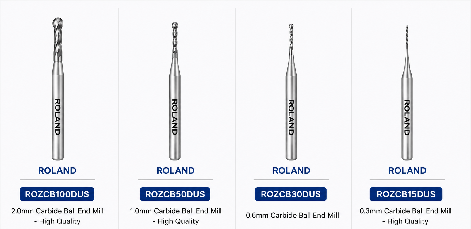 Carbide Ball End Mill - ROLAND