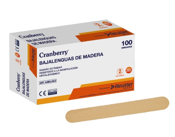 Baja Lenguas De Madera - CRANBERRY
