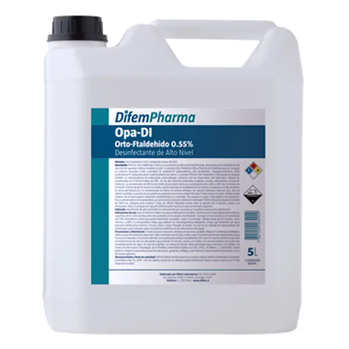 Desinfectante OPA-DI Ortoftalaldehído 0,55% 5 ltrs - DIFEM