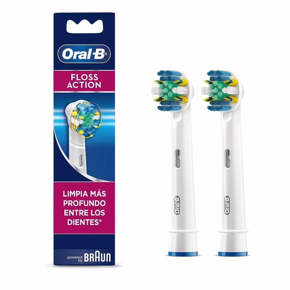Repuesto Cabezal Cepillo Eléctrico Floss Action Premium 2 uds - ORAL-B