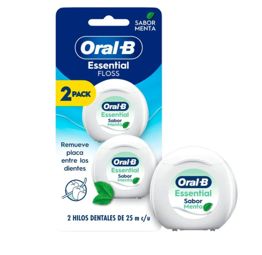 Hilo Dental Essential Con Cera 2 uds - ORAL-B