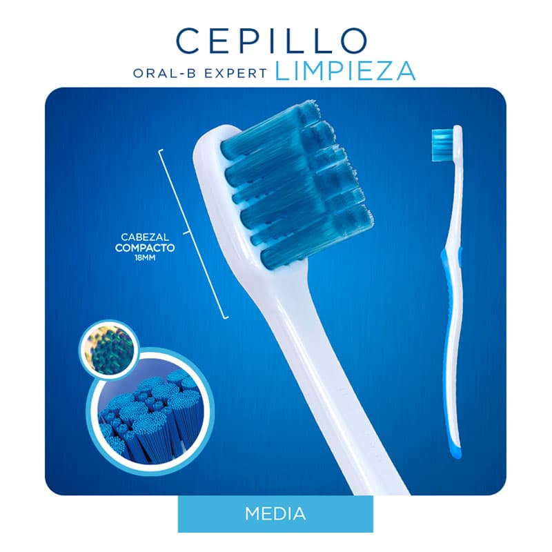 Cepillo De Dientes Mediano Expert - ORAL-B